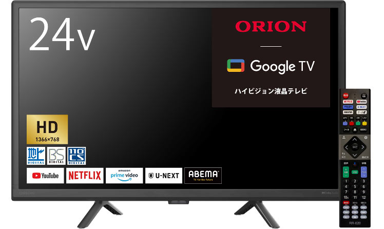 24V型HDスマート液晶テレビ OLS24WD10 - GEO Online/ゲオオンライン