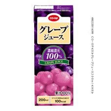 CO・OP グレープジュース 200ml｜商品情報｜コープ商品サイト