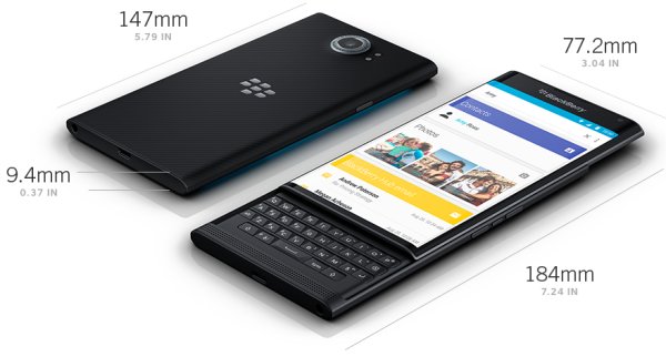 BlackBerry (ブラックベリー)、格納可能なスライド式物理キーボード