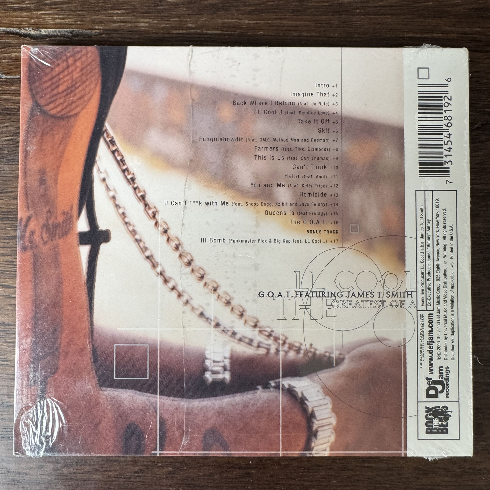 LL COOL J - G.O.A.T. (CD) 2000!!! RARE!!! DMX + METHOD MAN +