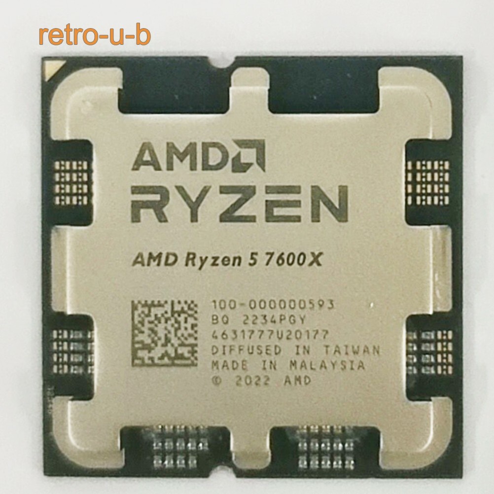 AMD Ryzen 5 7600X R5 7600X AM5 CPU Processor 4.7 GHz 6-Core 12