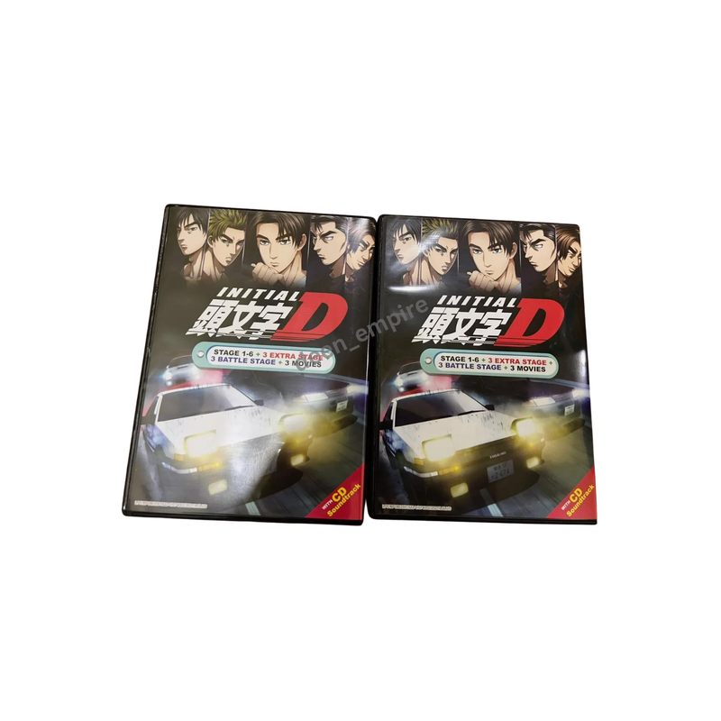 DVD Anime Initial D Season 1-6 Complete Series Collection Box Set