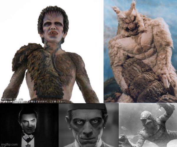 東宝がフランケンシュタインと狼男を怪獣として再構築したけど、他の