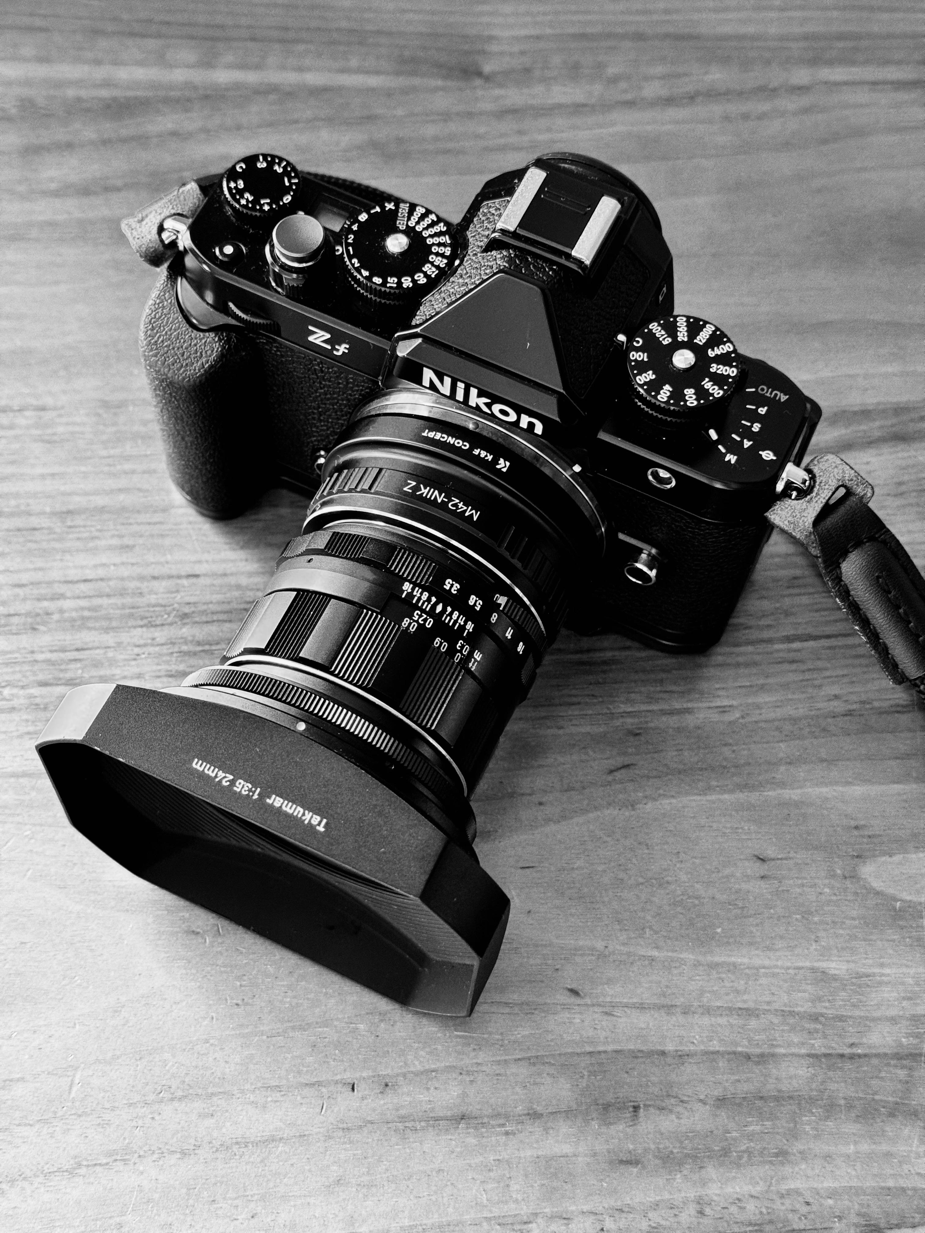 Picked up the Takumar 24mm f3.5 and the lens hood size is