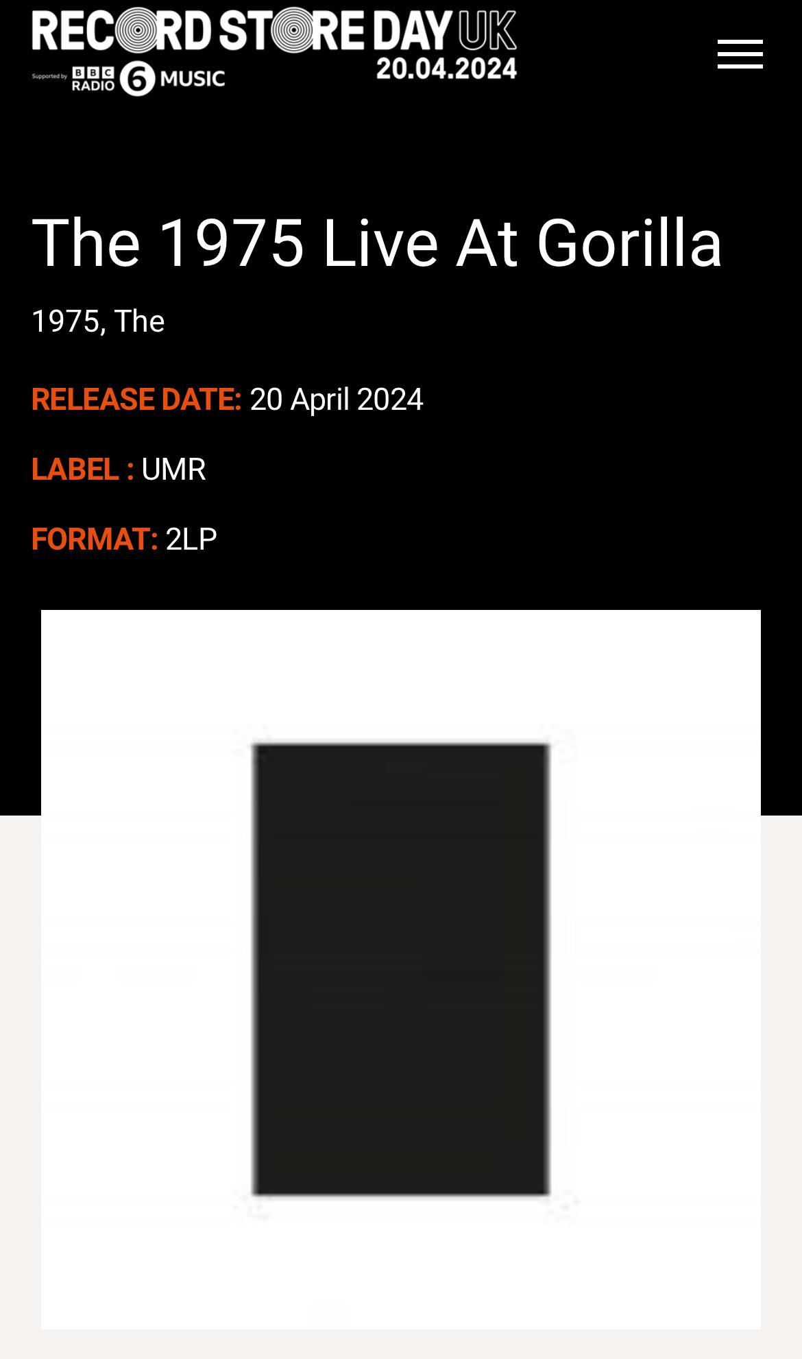 LIVE AT GORILLA VINYL : r/the1975