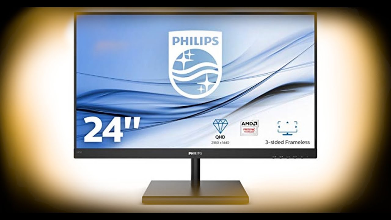 Monitor Philips E Line 245E1S QHD IPS Unboxing - YouTube