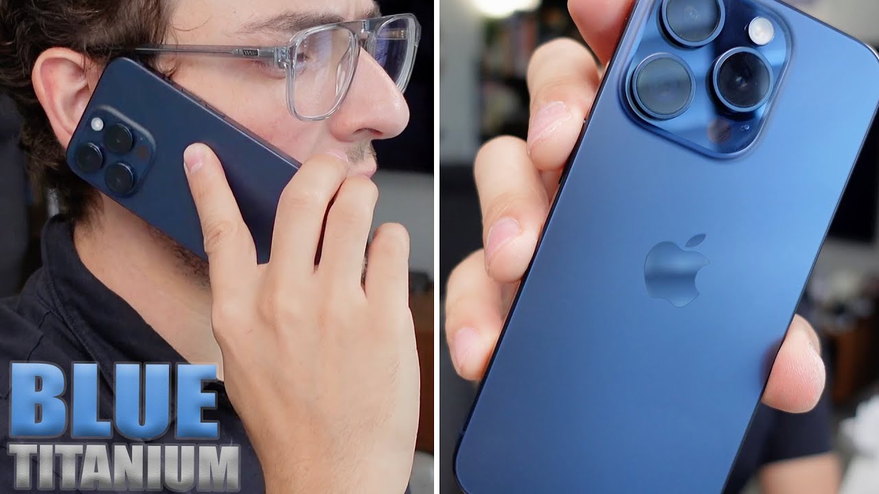 Blue Titanium iPhone 15 Pro Unboxing & Color Impressions! - YouTube