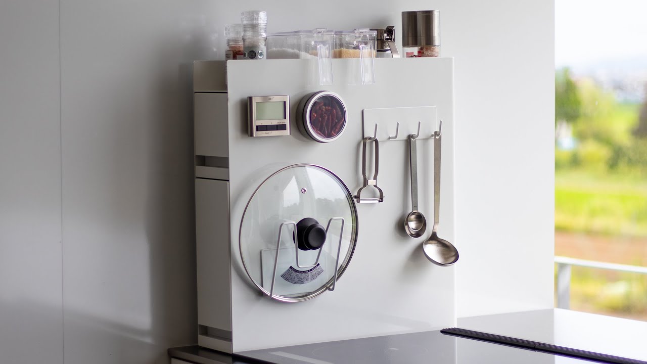 tower】隠せる調味料ラック 2段 タワー (ホワイト): 周辺小物 | ALMOTT