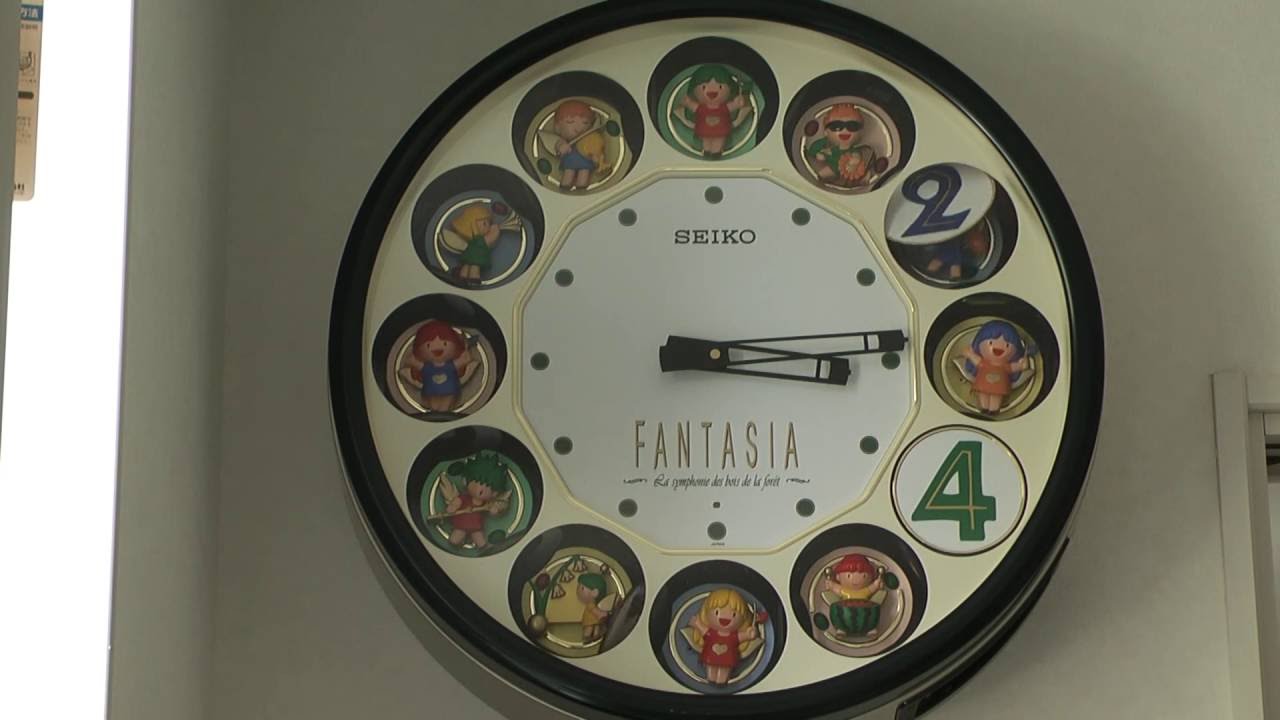 1 SEIKO FANTASIA RE540M melody clock All Musics - YouTube