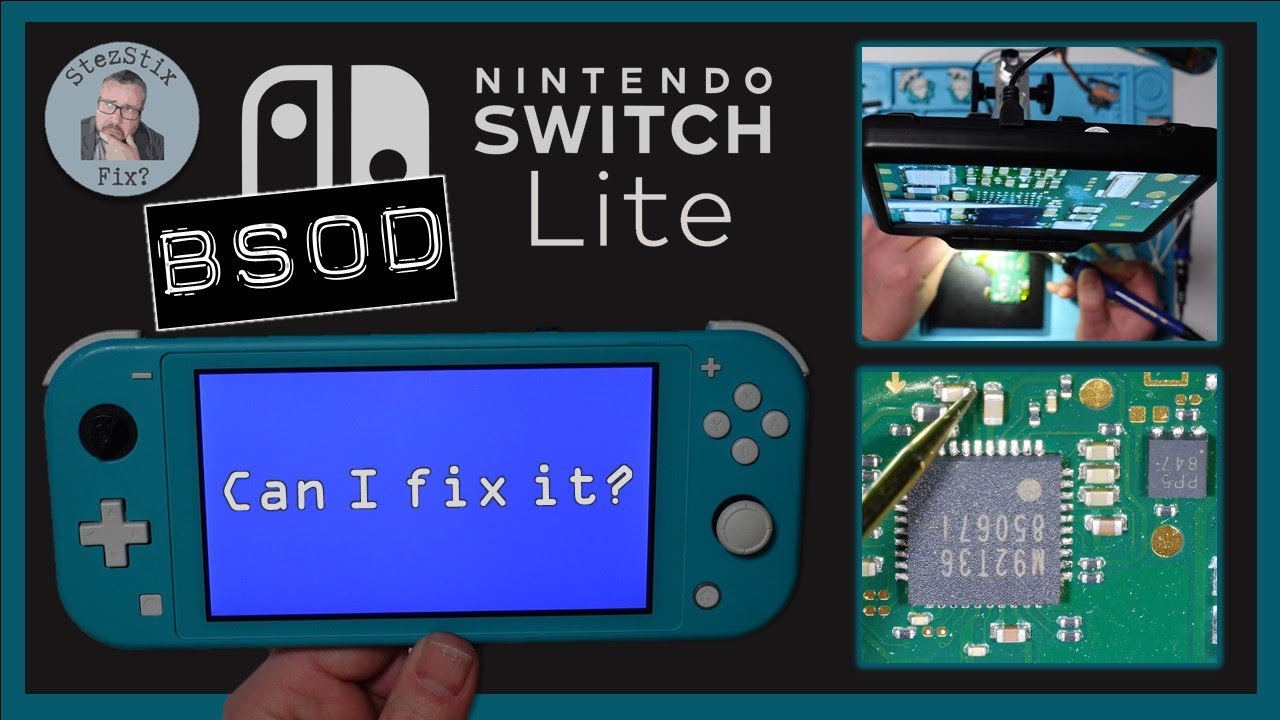 Switch Lite with BLUE SCREEN OF DEATH | Can I FIX It? - YouTube