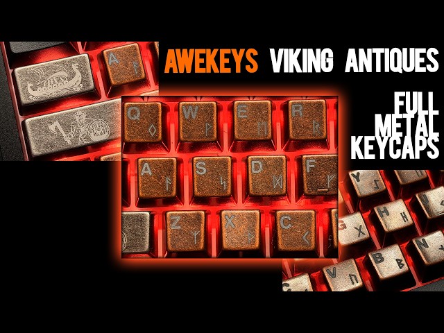 Awekeys Viking Antiques Full Metal Keycaps Review - YouTube