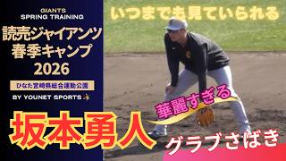 華麗すぎる】坂本勇人のグラブさばき！（宮崎キャンプ2026） - YouTube