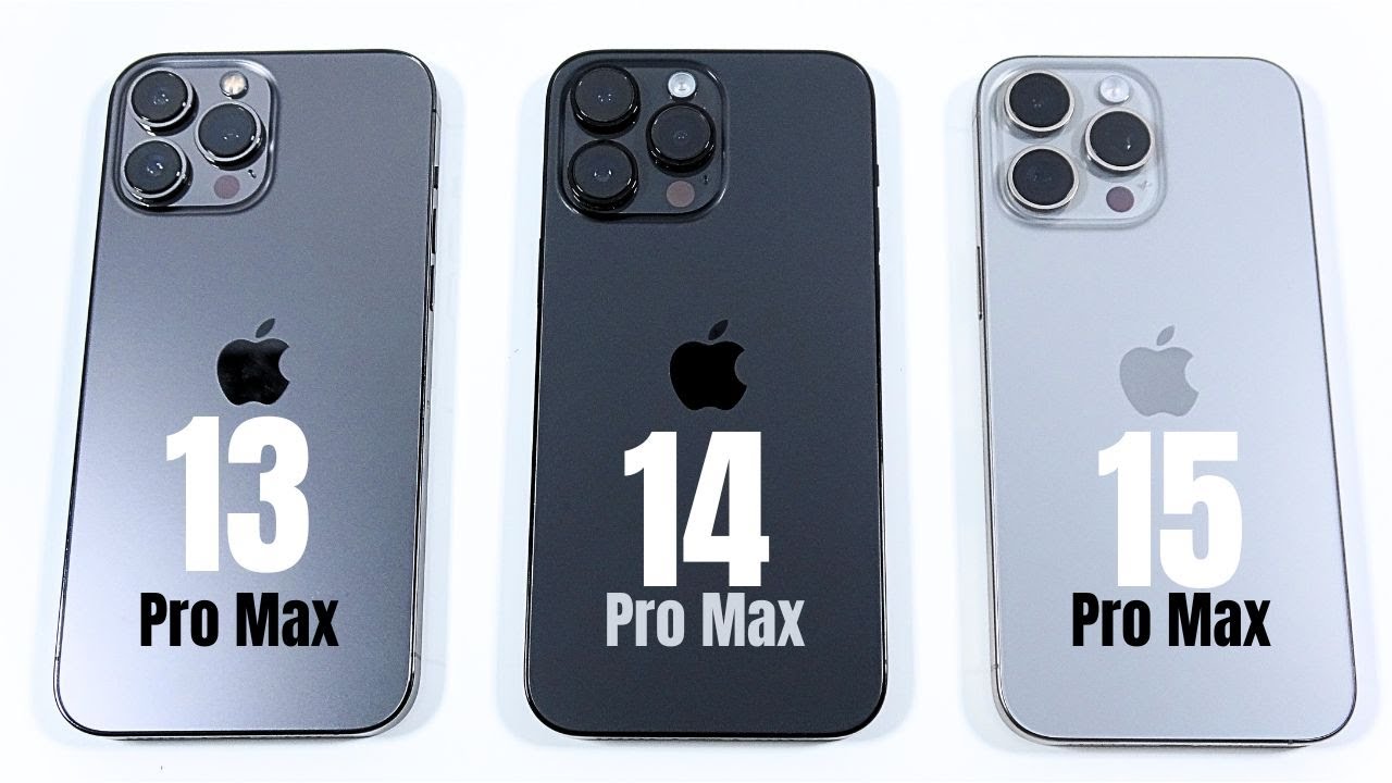iPhone 13 Pro Max vs 14 Pro Max vs 15 Pro Max iOS 17.1.1 - YouTube