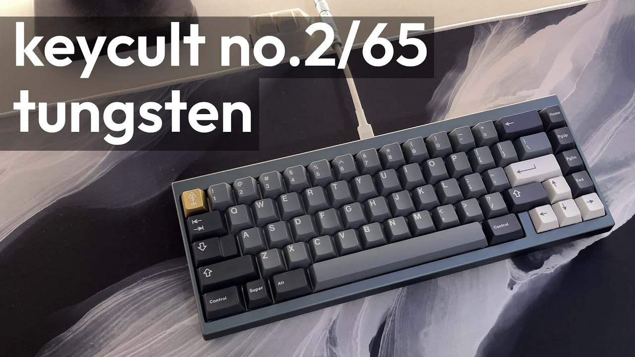ENDGAME 65% - Keycult No. 2/65 with Lubed Tungsten Switches Typing