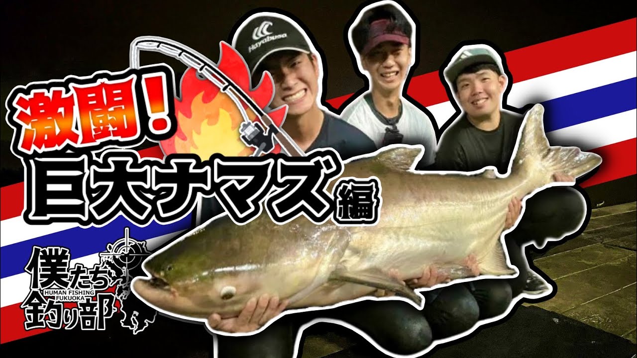 怪魚】人間よりデカい巨大ナマズを釣る【タイランド編＃1】【ブンサム