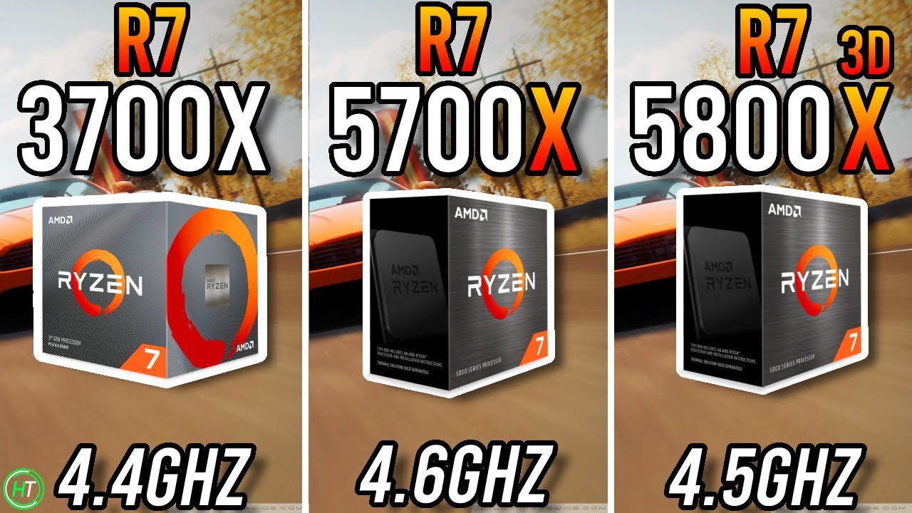 Ryzen 7 3700X vs Ryzen 7 5700X vs Ryzen 7 5800X3D - YouTube