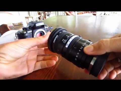 C-mount Pentax 8-48mm f1.0 on a GH2 - YouTube