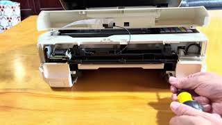 EPSON EP-708A 廃インク 吸収パッド 限界 エラー出た 20231219 - YouTube