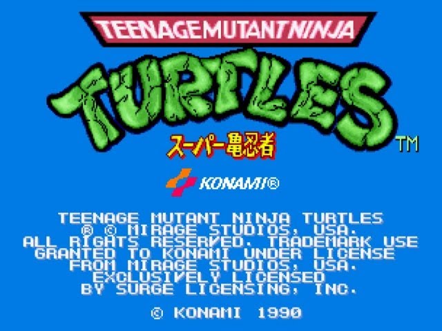 T.M.N.T. -スーパー亀忍者- / Teenage Mutant Ninja Turtles 1989 DEMO