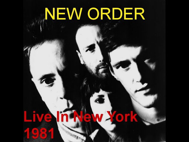 New Order - Live In New York 1981 - YouTube