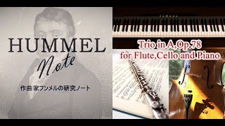 Hummel, Johann Nepomuk ／ Trio for Flute, Cello and Piano in A, Op