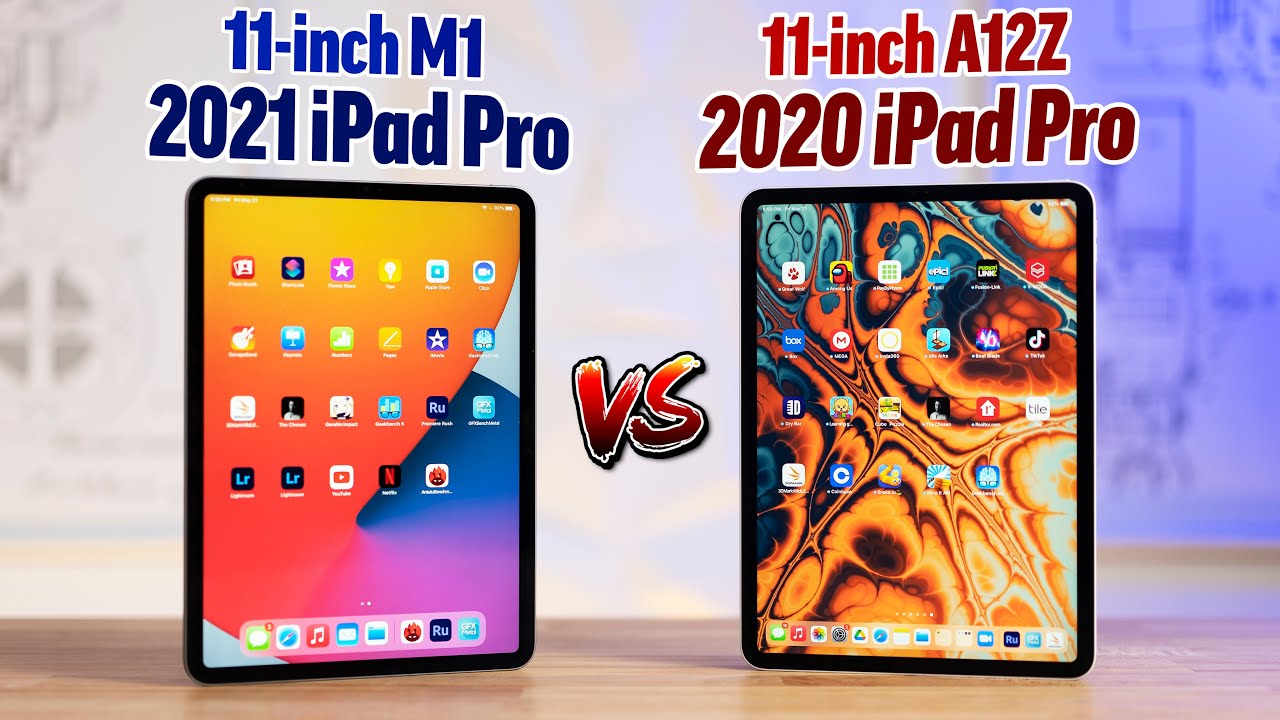 M1 iPad Pro 2021 vs A12Z iPad Pro 2020: Full Comparison! - YouTube