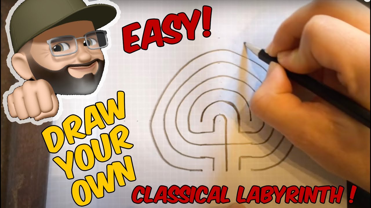 How to Draw a Classical Labyrinth - YouTube