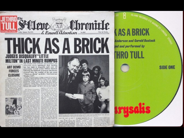 Jethro Tull - 1st UK Press - Thick as a brick - side 1 - YouTube
