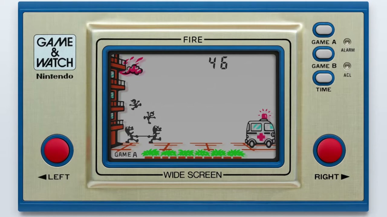 Game & Watch: Fire {Wide Screen} [Handheld Longplay] (1981