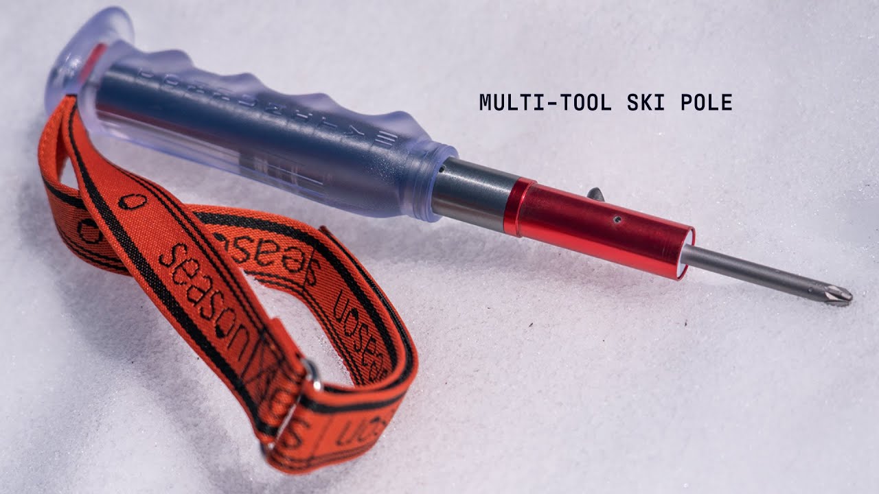 季節調節可能なスキー ストック |黒 |汎用性を高めるために拡張可能