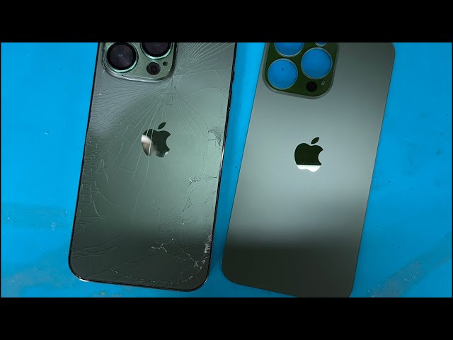 iPhone 13 Pro バックパネル割れ交換修理【iFaceケース背面ぶ厚いの