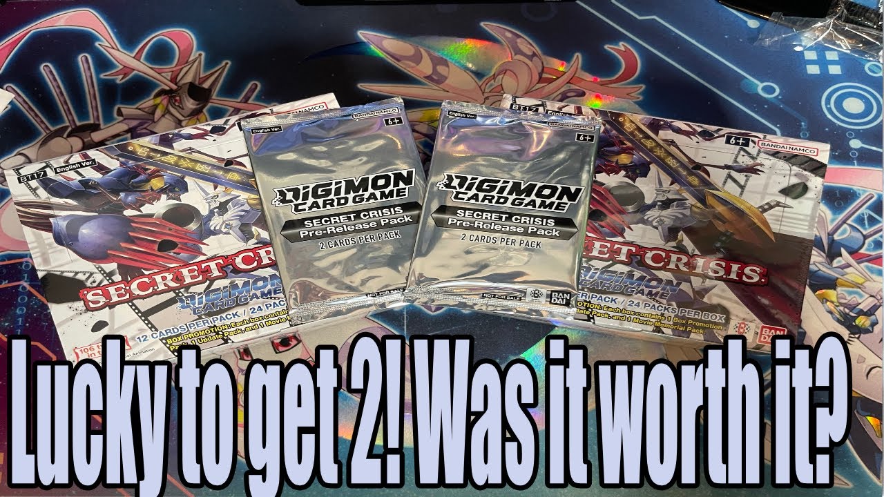 Was Secret Crisis Worth the 2 boxes! Bt-17 Box Opening | Digimon