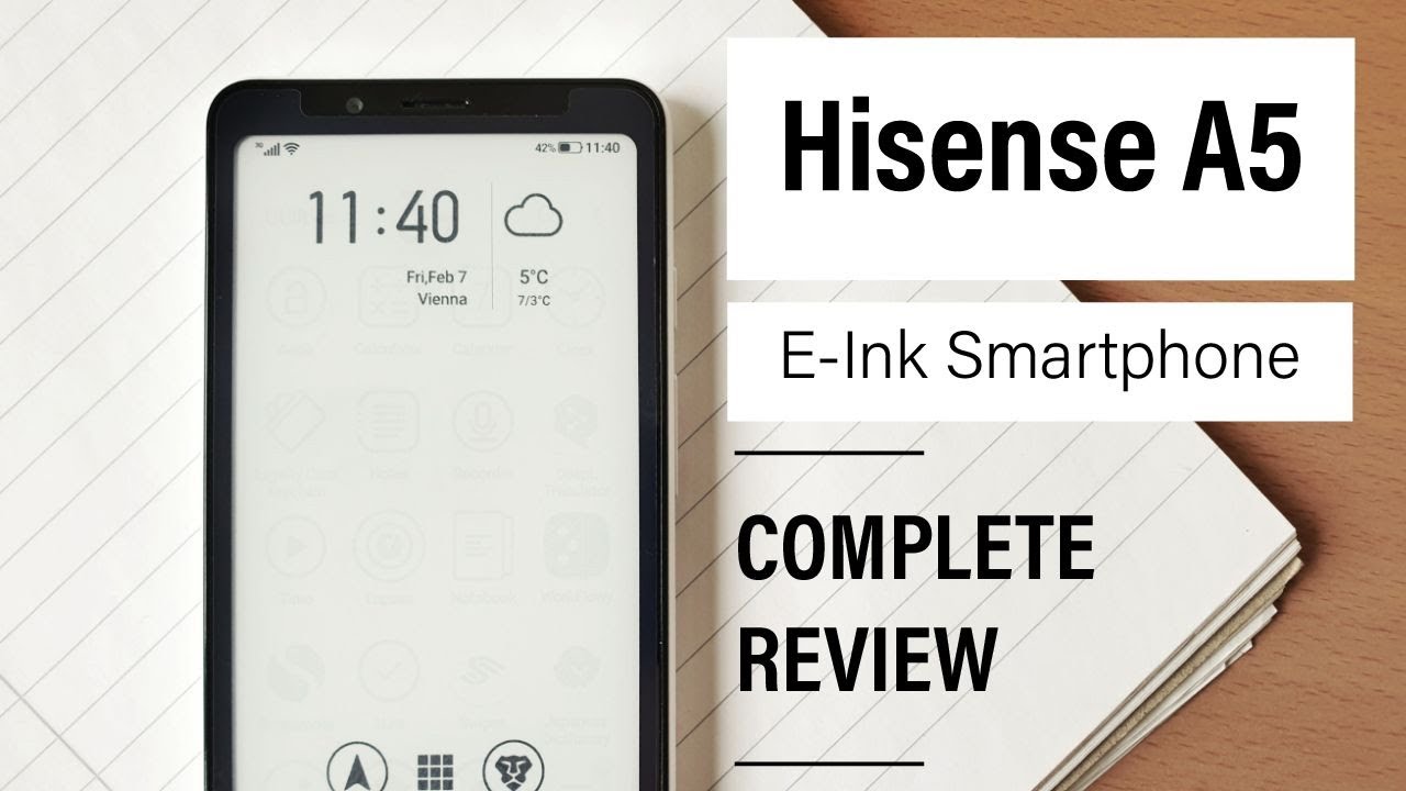 ENGLISH] Hisense A5 — E-Ink Smartphone — FULL Review - YouTube