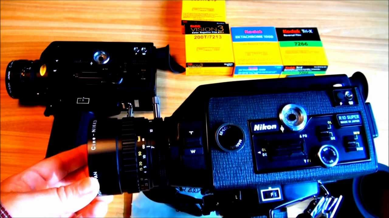 Nikon R10 & R8 Super 8 Film Cameras - YouTube