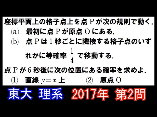 Past Question Explanation] 2017 University of Tokyo Science