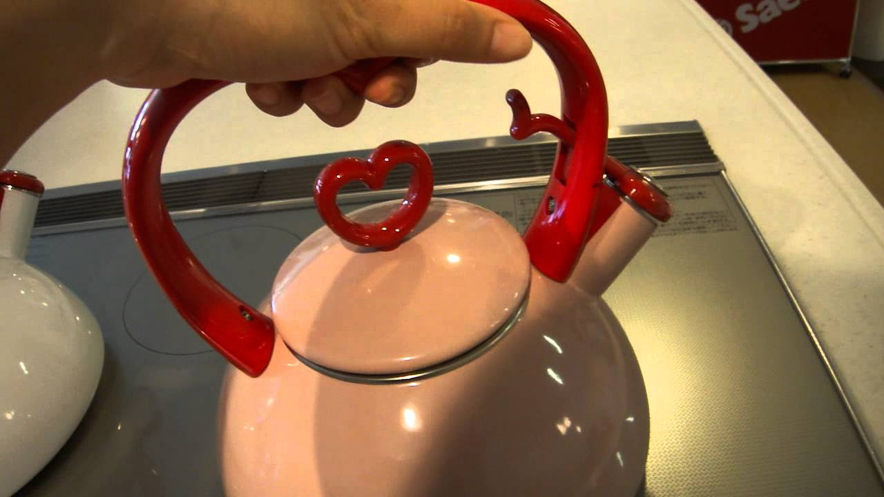 COPCOコプコ かわいいIH対応ケトル「ハートケトル」 - YouTube