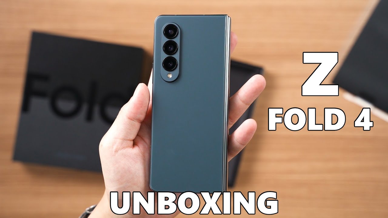 Samsung Galaxy Z Fold 4 unboxing (Gray Green) - YouTube