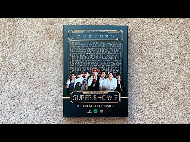 💙Unboxing Super Junior 슈퍼주니어 Super Show 7 DVD - YouTube