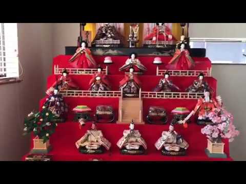 昭和60年の雛人形＊7段飾り - YouTube