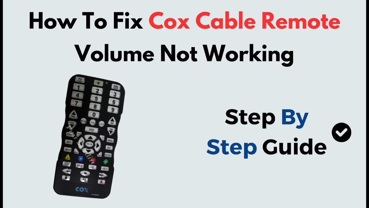 How to Fix Cox Cable Remote Volume Not Working | TV Code Setup