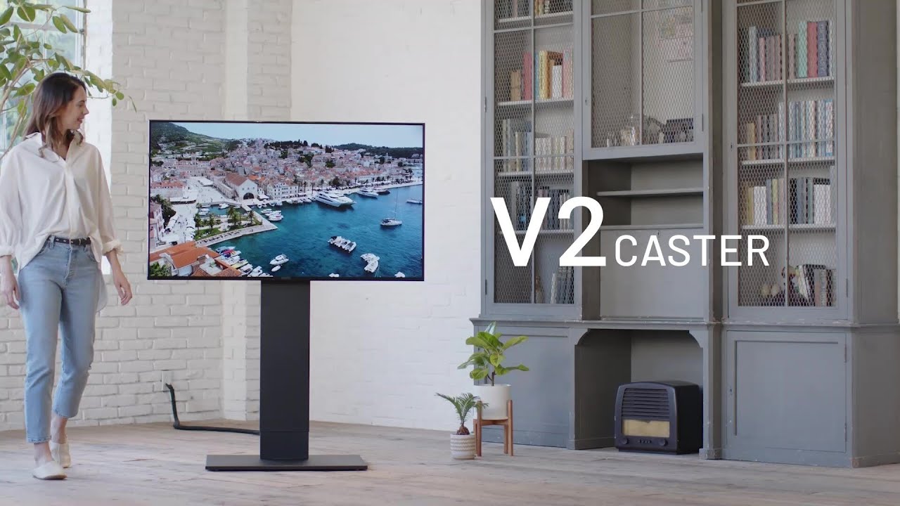 公式EQUALS】WALLテレビスタンド V2キャスター紹介動画 - YouTube