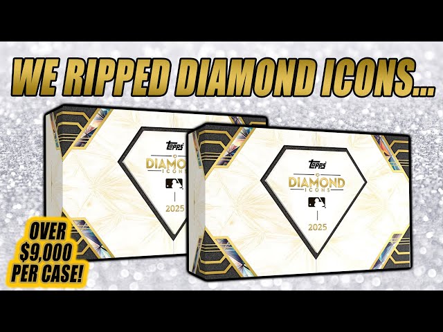 WE RIPPED A $9000+ CASE | 2025 Topps Diamond Icons MLB Case