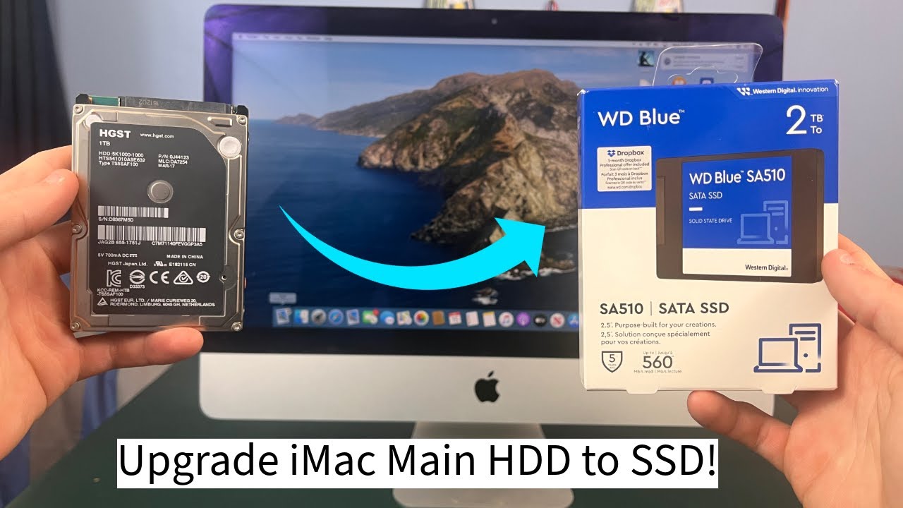 How To Upgrade/Replace 2017 4K iMac Main HDD to SSD - YouTube