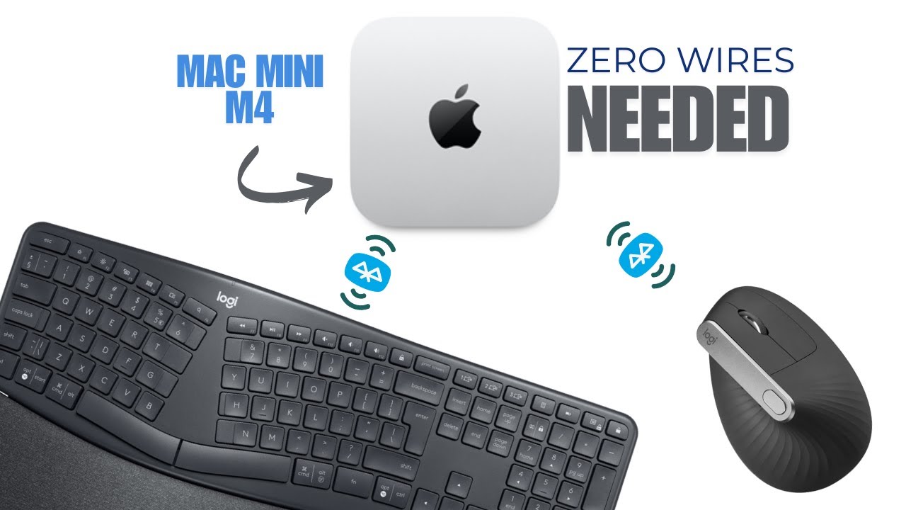 Mac Mini M4 Bluetooth KeyBoard And Mouse Setup (with zero extra