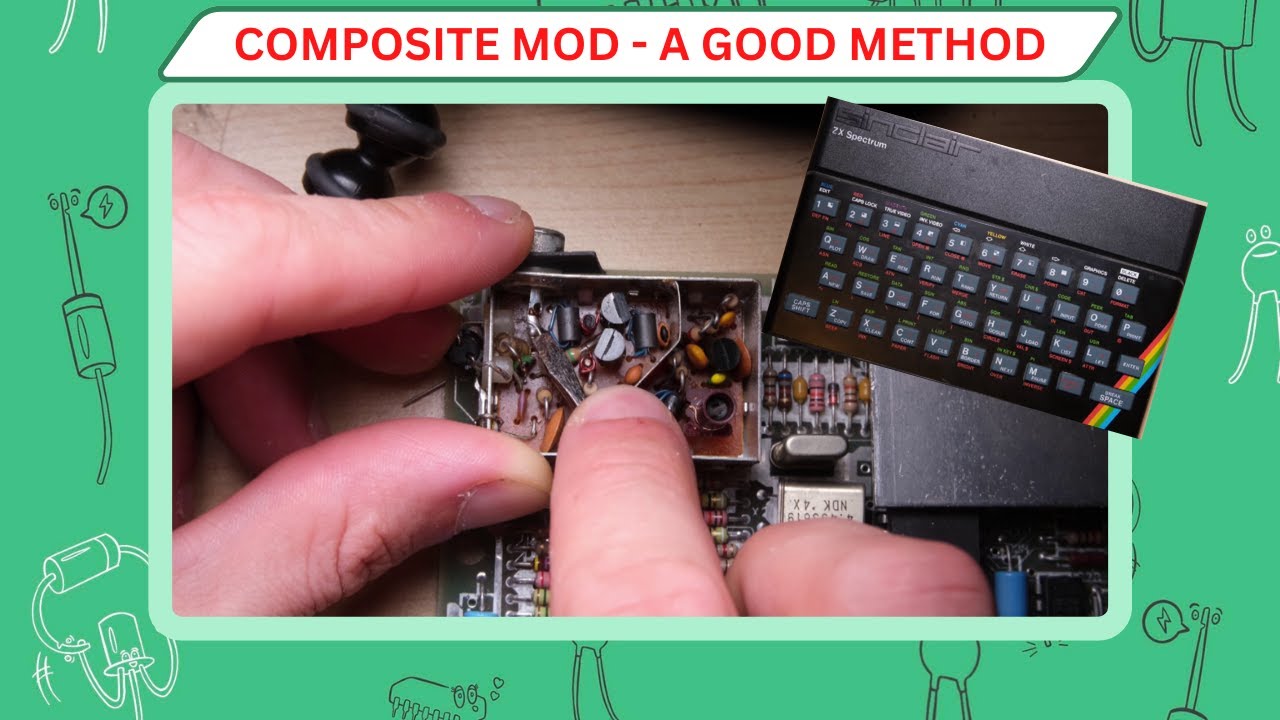 How to Composite Video Mod your ZX Spectrum 16K/48K - YouTube