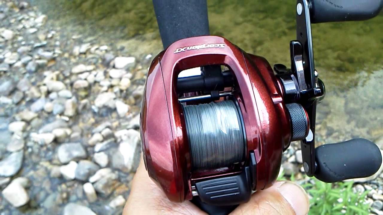 リールの回転。スコーピオンXT1000 その2 - YouTube