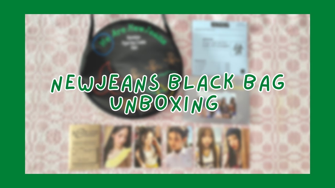 👖Unboxing NewJeans (뉴진스) 1st EP 'New Jeans' Bag ver. (black
