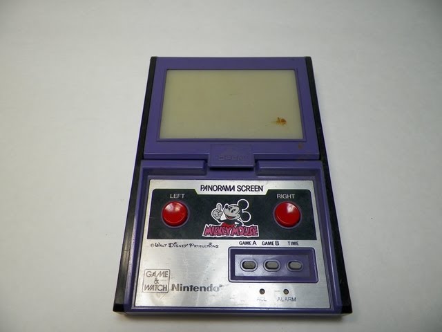 Mickey mouse panorama screen 1984 game in watch nintendo - YouTube