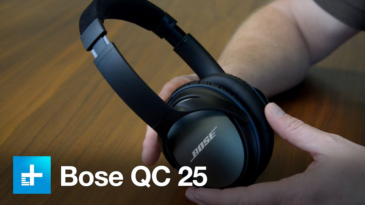 Bose QC25 Noise Canceling Headphones - Hands On - YouTube