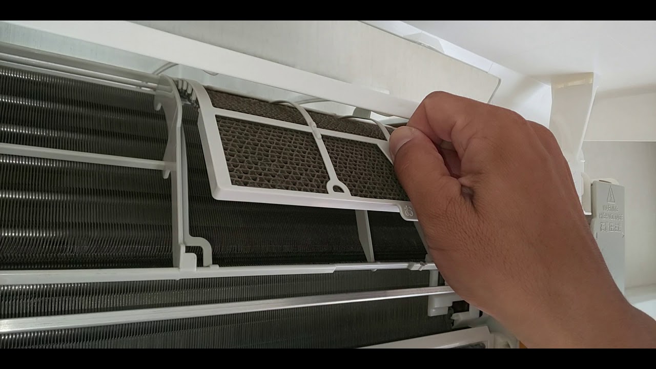ダイキンエアコン F25TTCXSシリーズ 前面グリルの取り外し方 - YouTube
